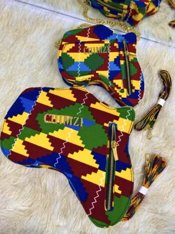 AKUBA (AFRICA SHAPED KENTE BAG / BACKPACK)
