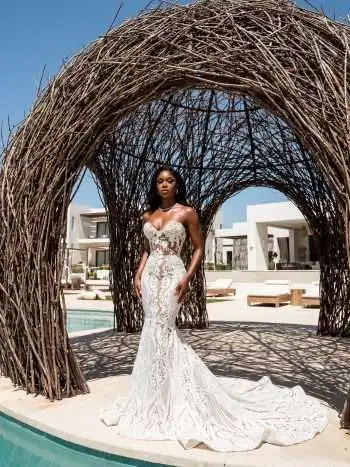 Queen Charlotte Wedding Dress in White